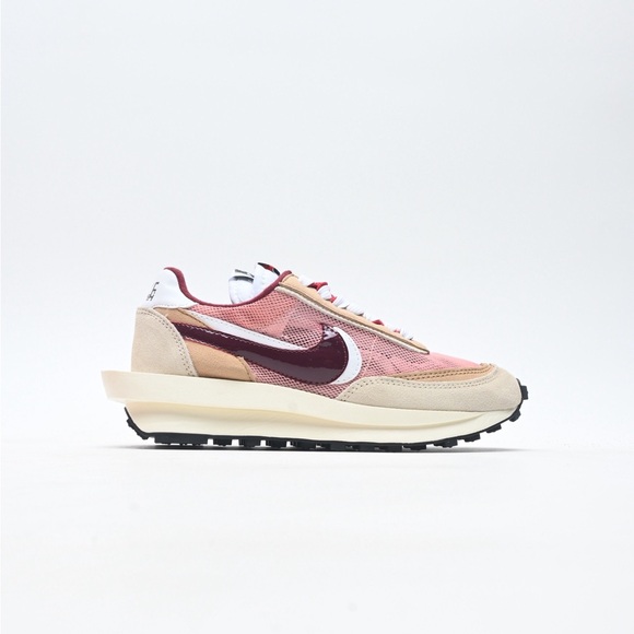 Nike Shoes - Nike x Sacai Waffle2.0 Women's Pink and Burgundy Sneakers